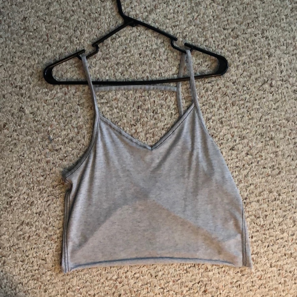 Cropped workout top